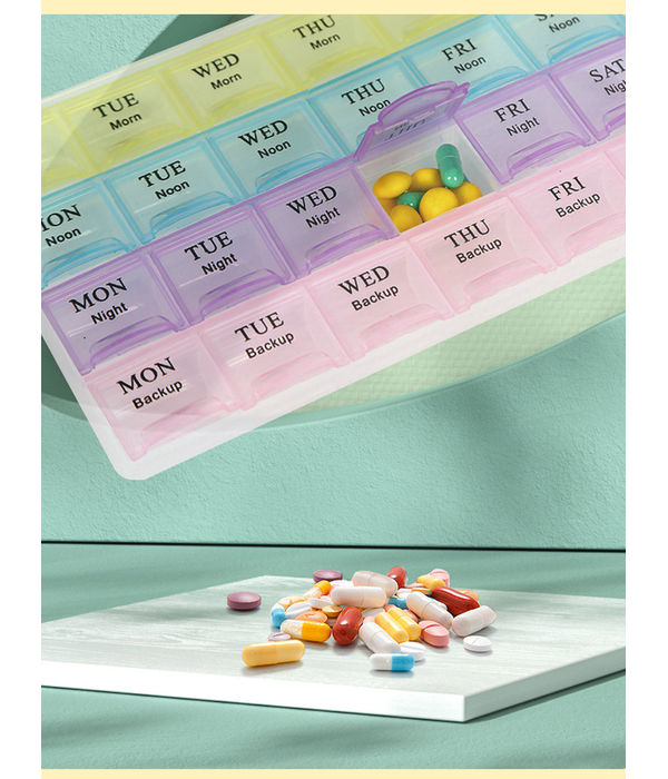 YouBella Jewellery Organiser Medicine Organizer Pill Organizer Reminder Storage Box 28 Days